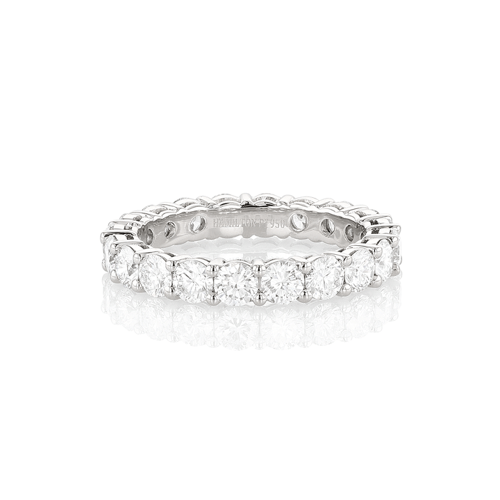 Platinum and 2.40 Total Weight Diamond Eternity Band