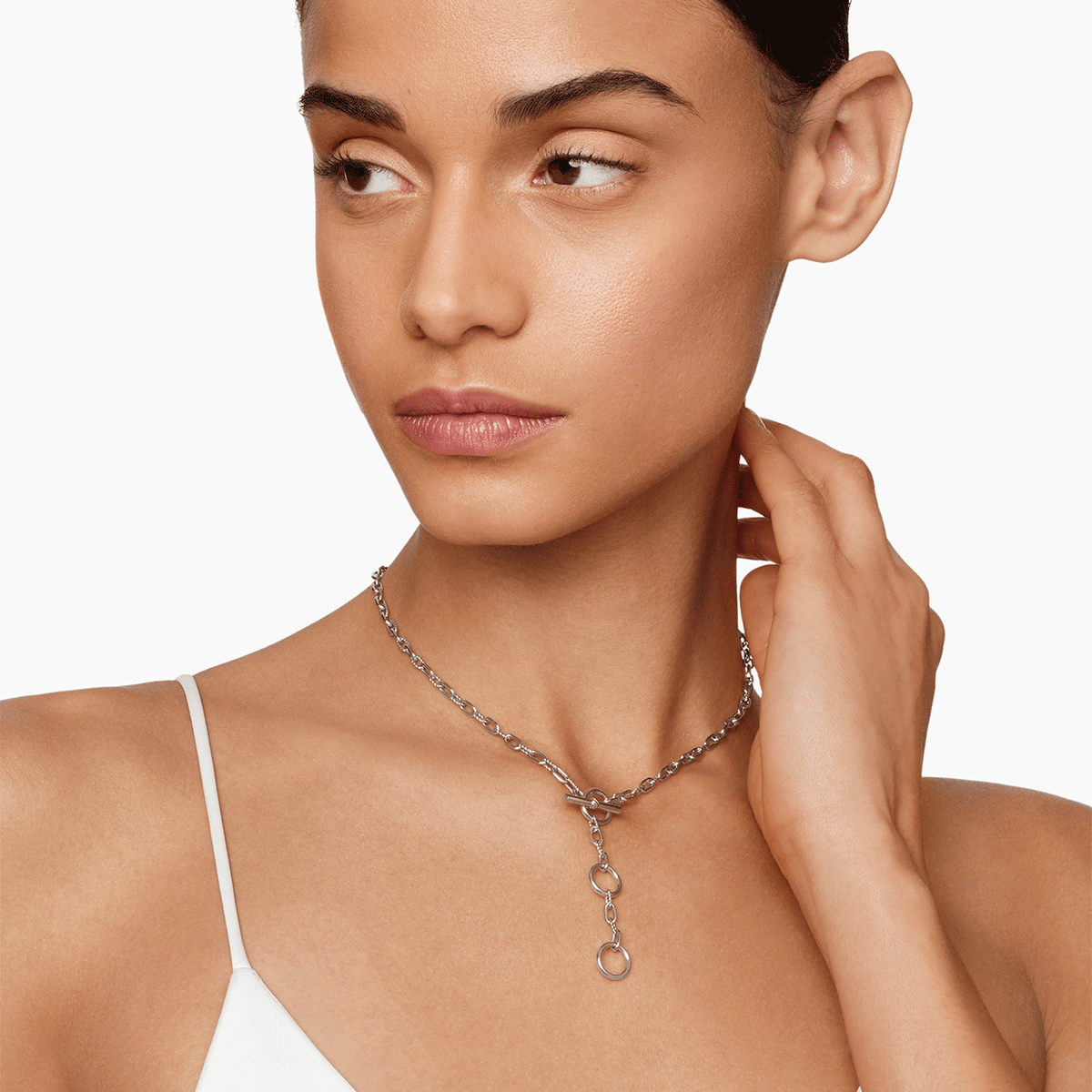 David Yurman Madison® Three Ring Chain Necklace