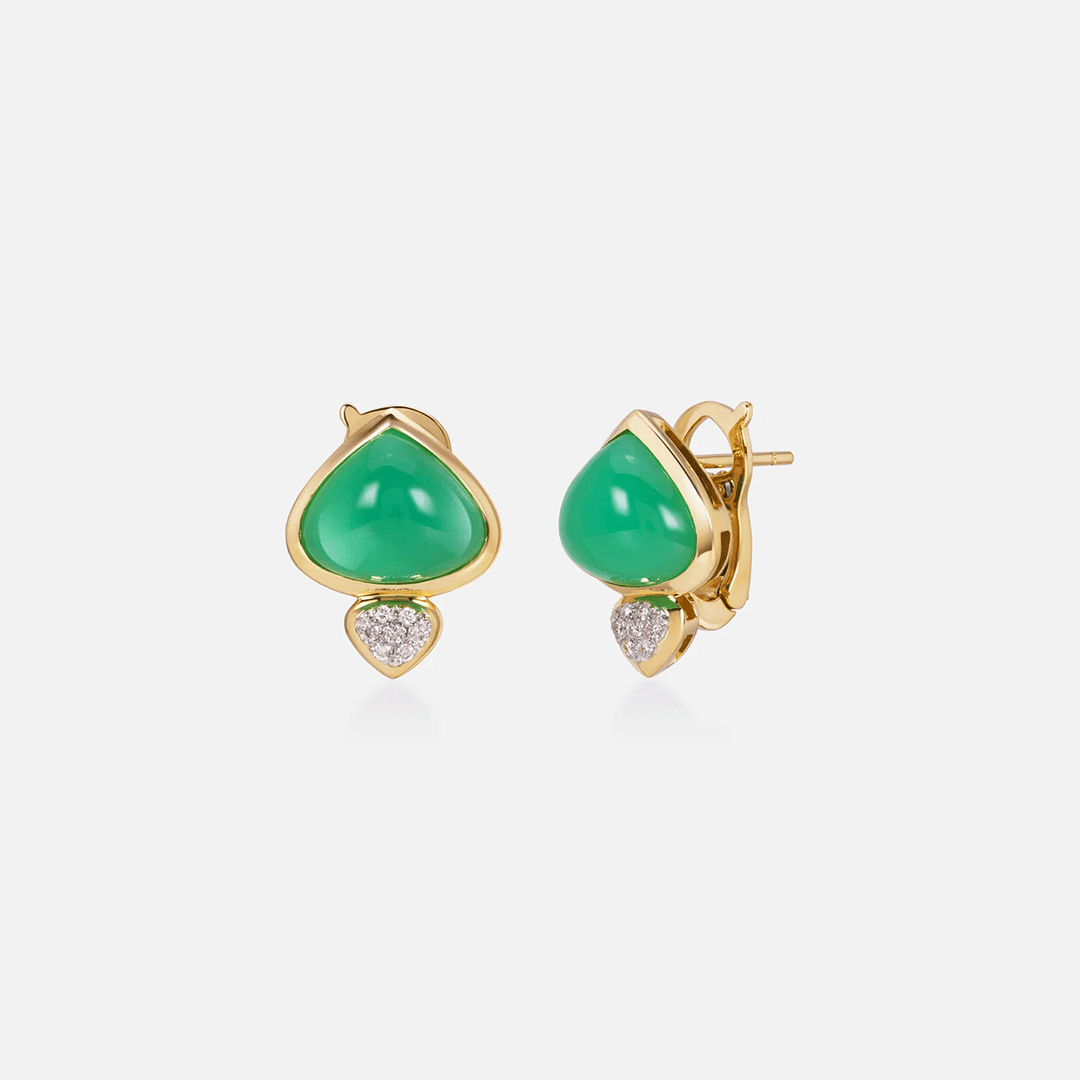 Marina B Trisolina Chrysoprase Earrings
