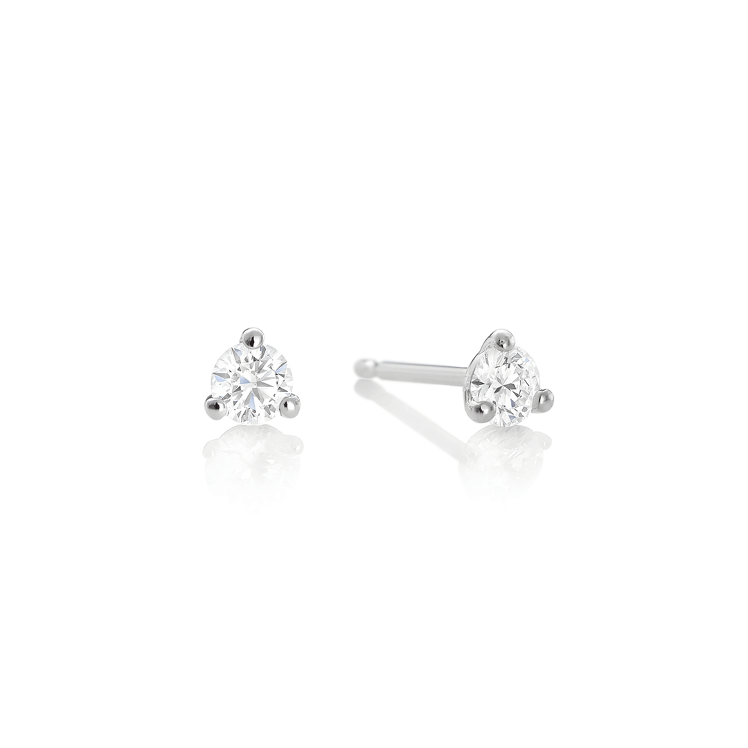 Hamilton Select Collection 14k Gold and .25 Total Weight Diamond Studs
