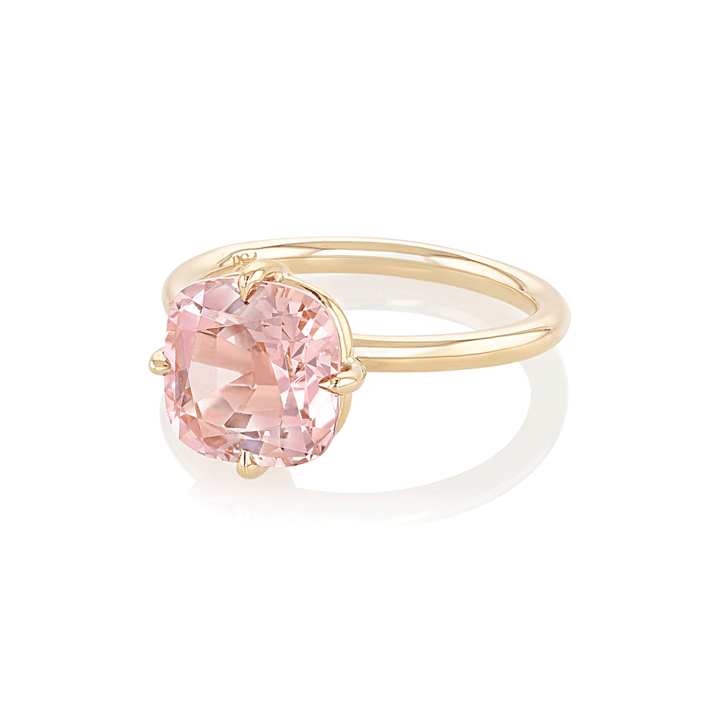 Hamilton Caroline Collection 18k Yellow Gold and Pink Tourmaline Ring