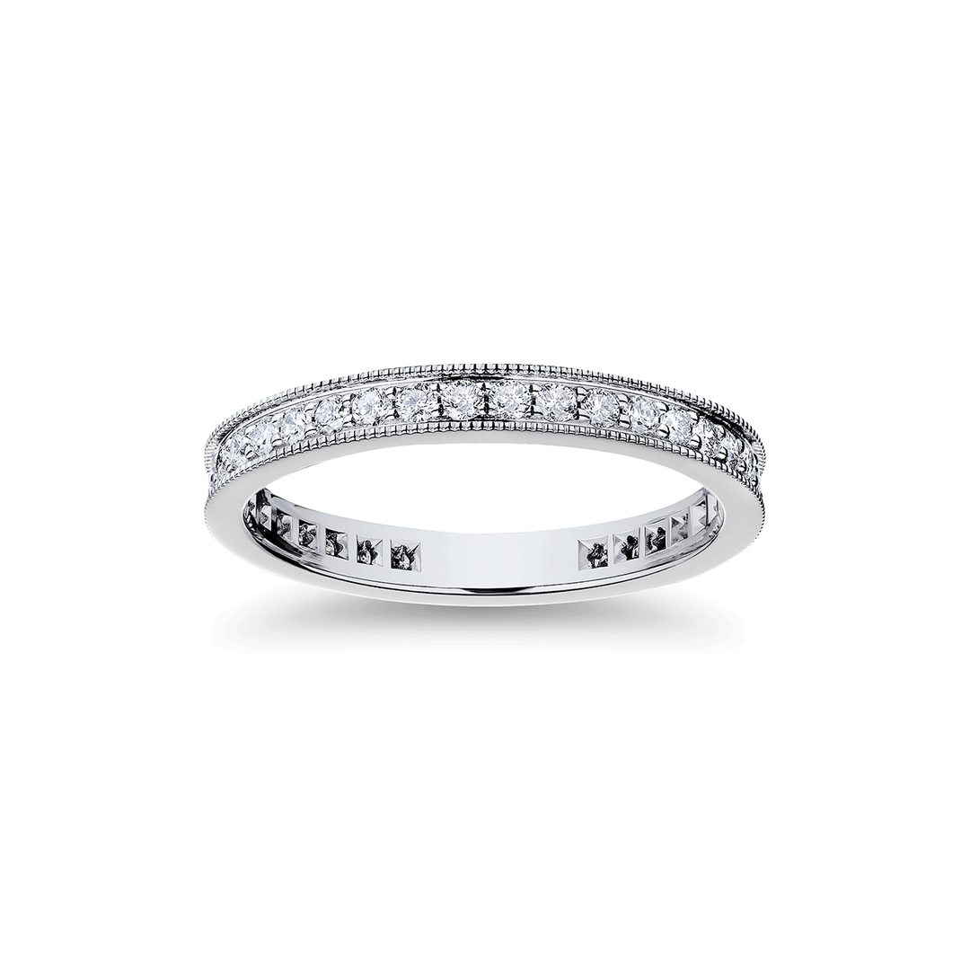18k Gold and .56 Total Weight Diamond Channel Set Band