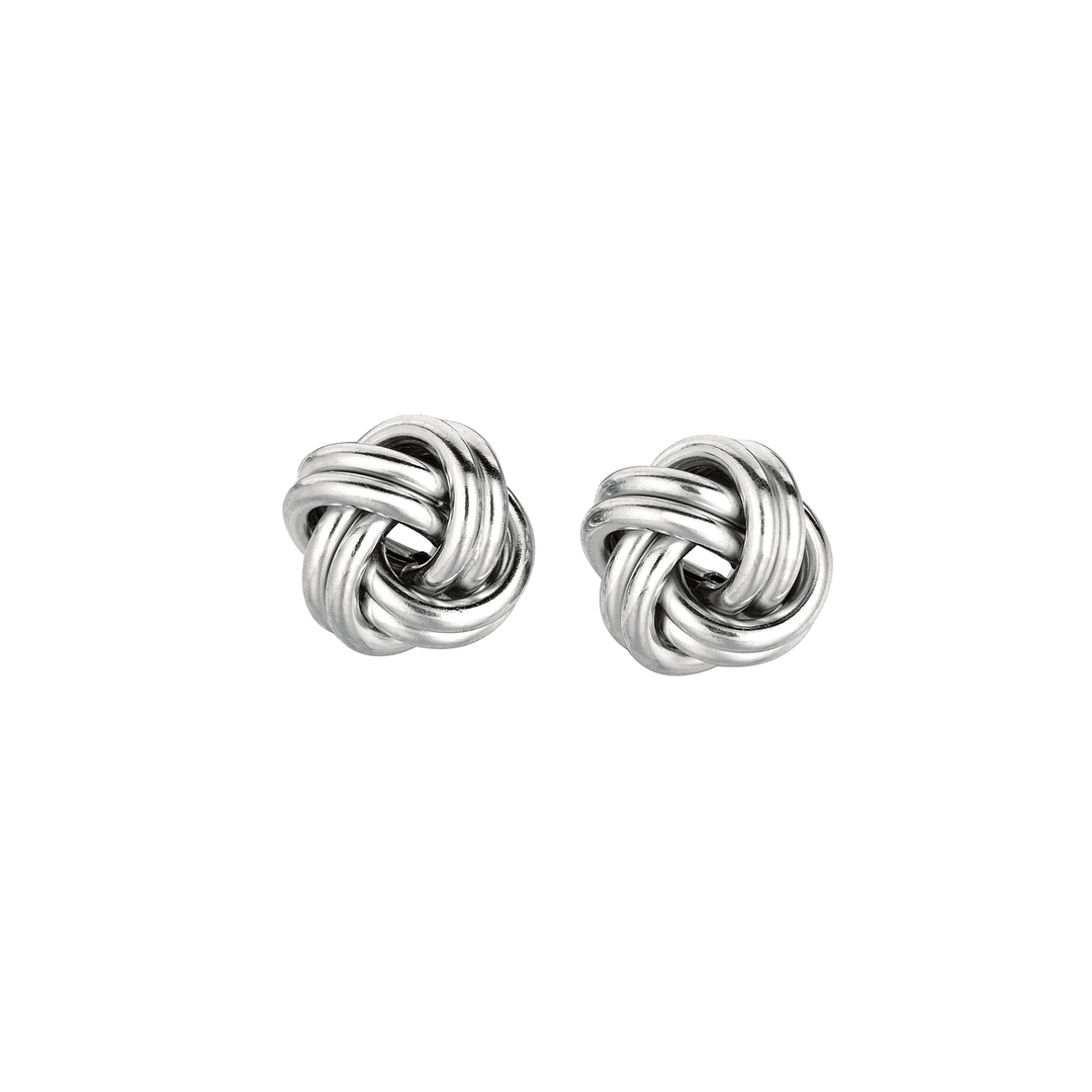 Hamilton Sterling Silver 2 Row Knot Earrings