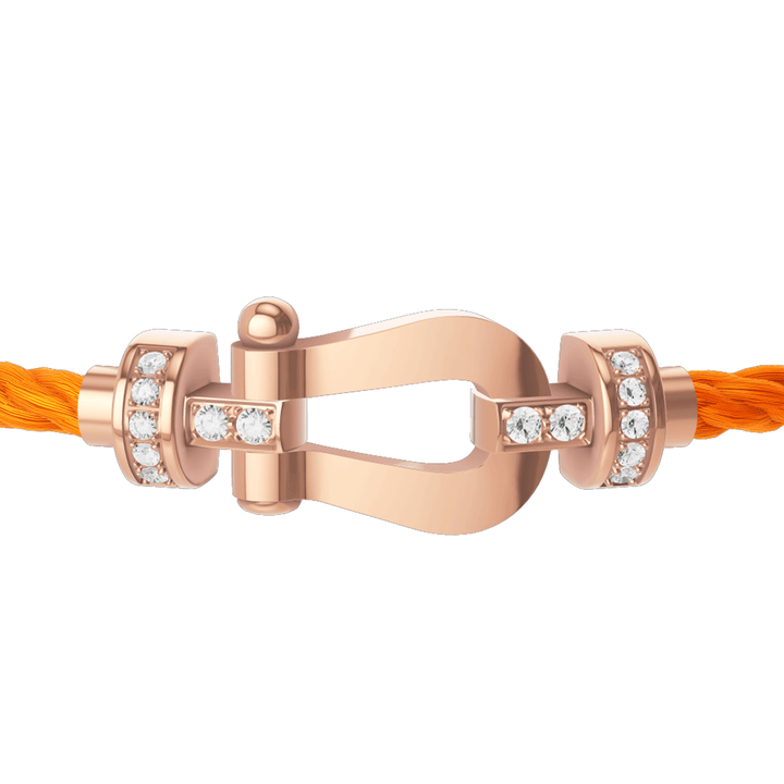 FRED Force 10 Neon Orange Cord with 18k Half Diamond MD Buckle, Exclusively at Hamilton Jewelers