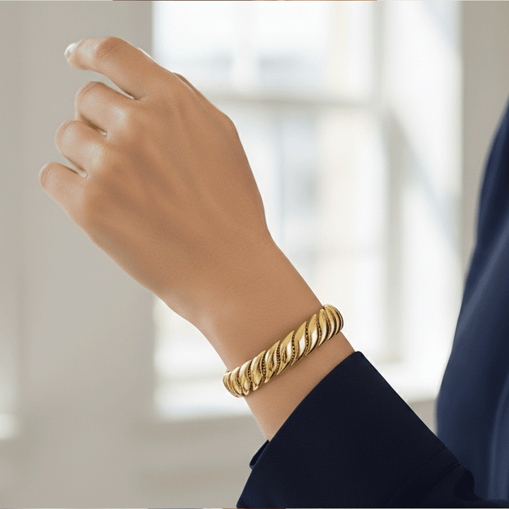 18k Yellow gold S Link Flex Bracelet