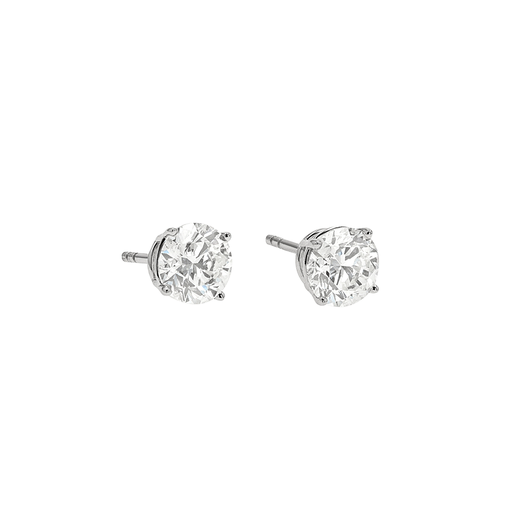 The Hamilton Select 14k White Gold 2.04 Total Weight Diamond Studs