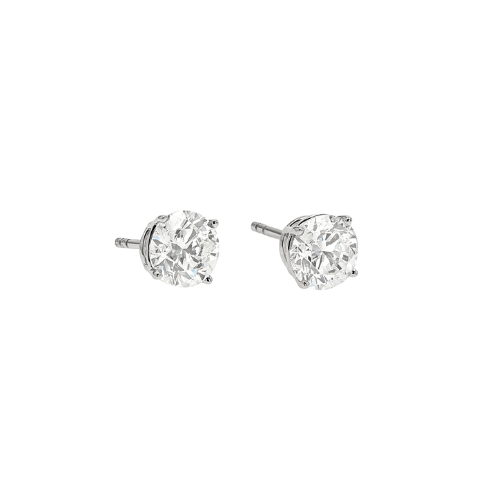 The Hamilton Select 14k White Gold 2.04 Total Weight Diamond Studs