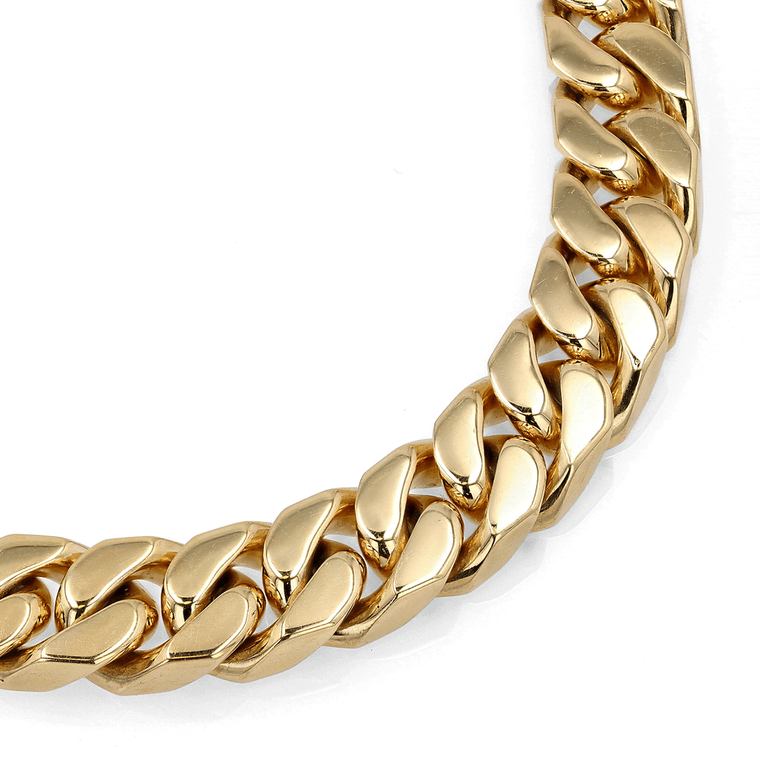 Hamilton Men's Collection Solid 10 mm Curb Link Chain