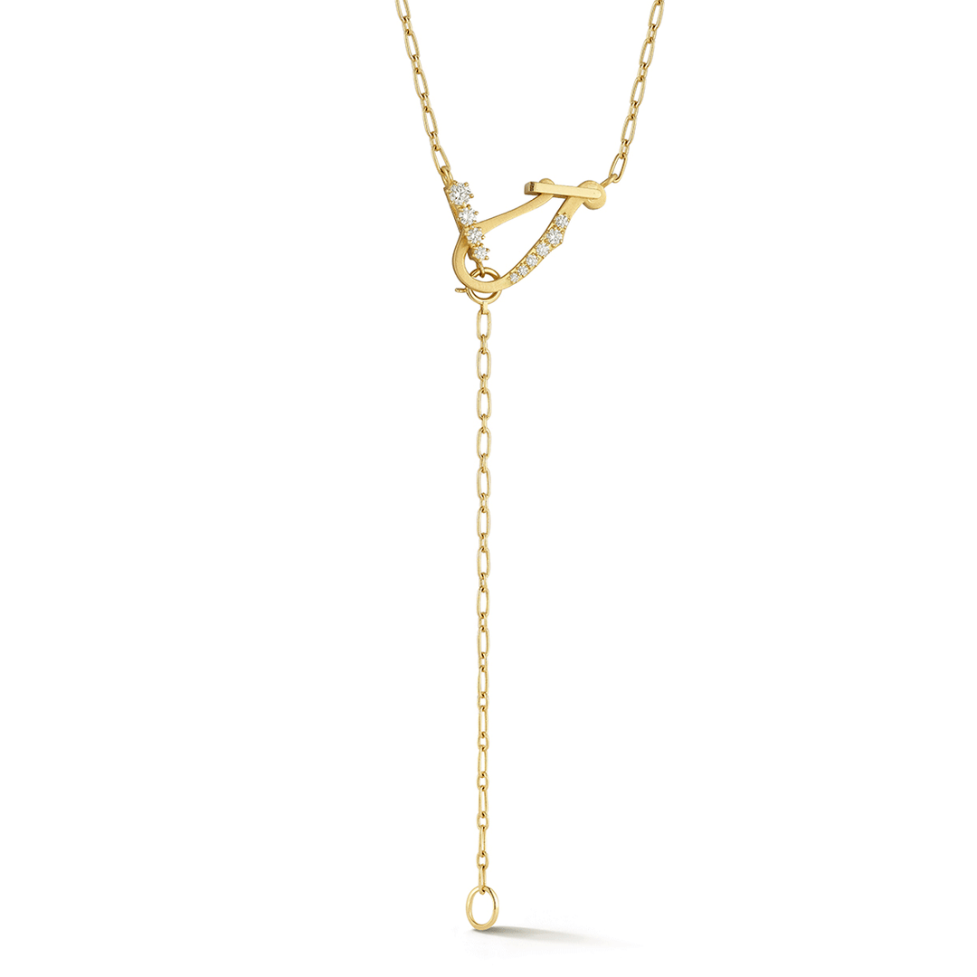 Jade Trau Lola 18k Yellow Gold Lariate Necklace