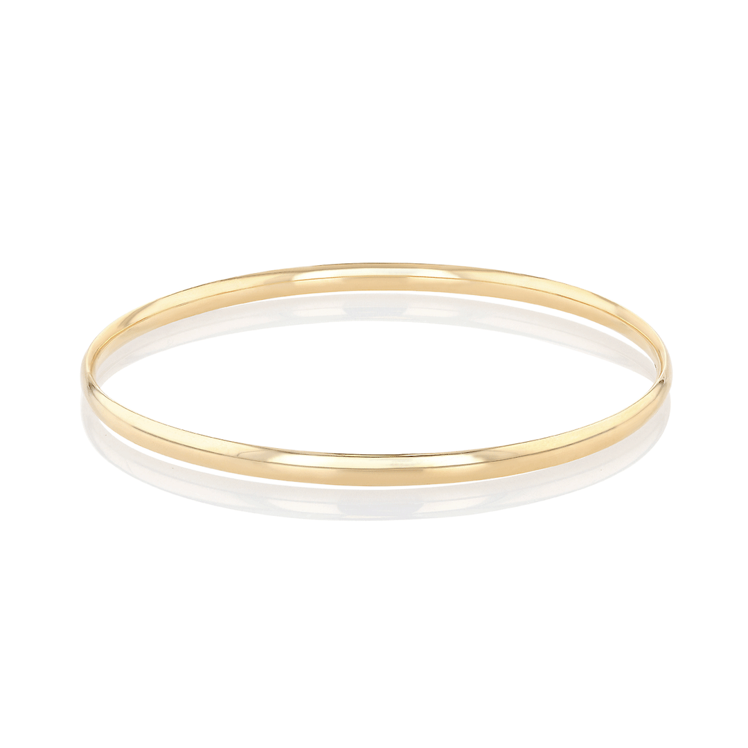 Hamilton Collection 14k Yellow Gold Medium Bangle Bracelet