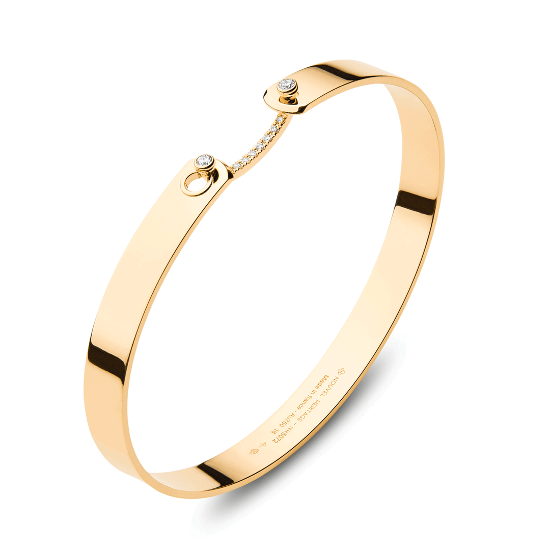 Nouvel Heritage 18k Yellow Gold Business Meeting GM Mood Bangle