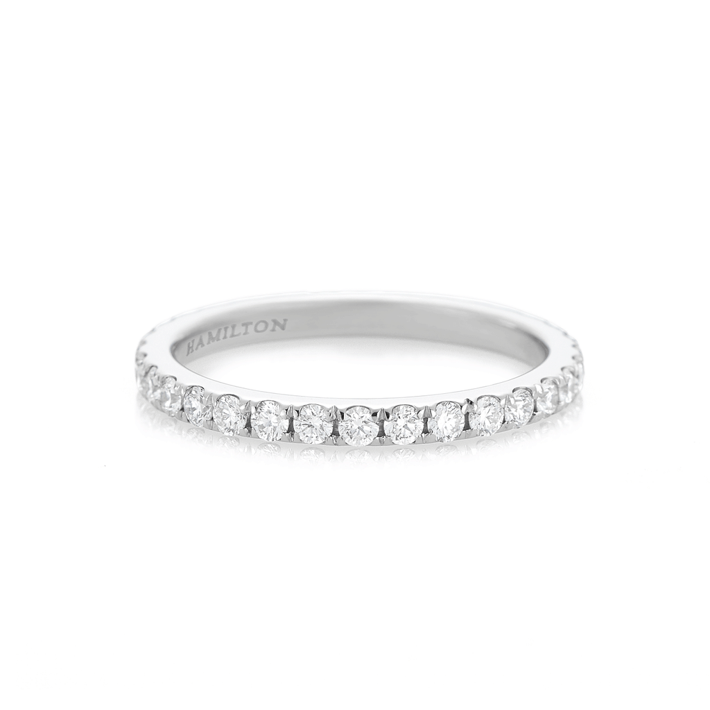 Hamilton Lisette Collection Platinum and 0.65 Total Weight Diamond Eternity Band