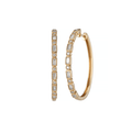 Hamilton Heritage Collection 18k Yellow Gold and Diamond Hoops