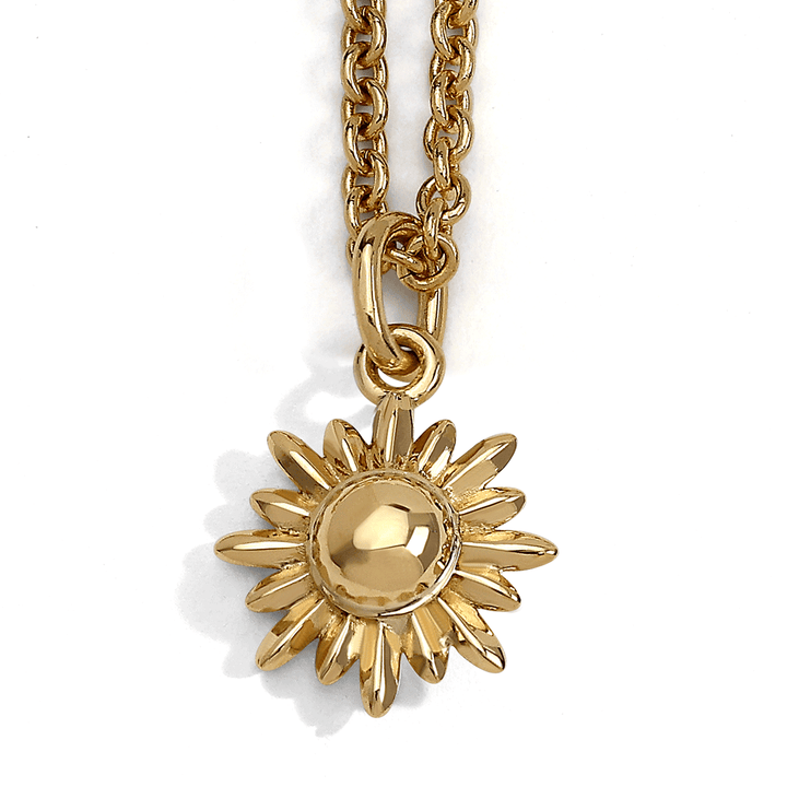 Charms of Hope 18k Gold Sunflower Small 14mm Pendant