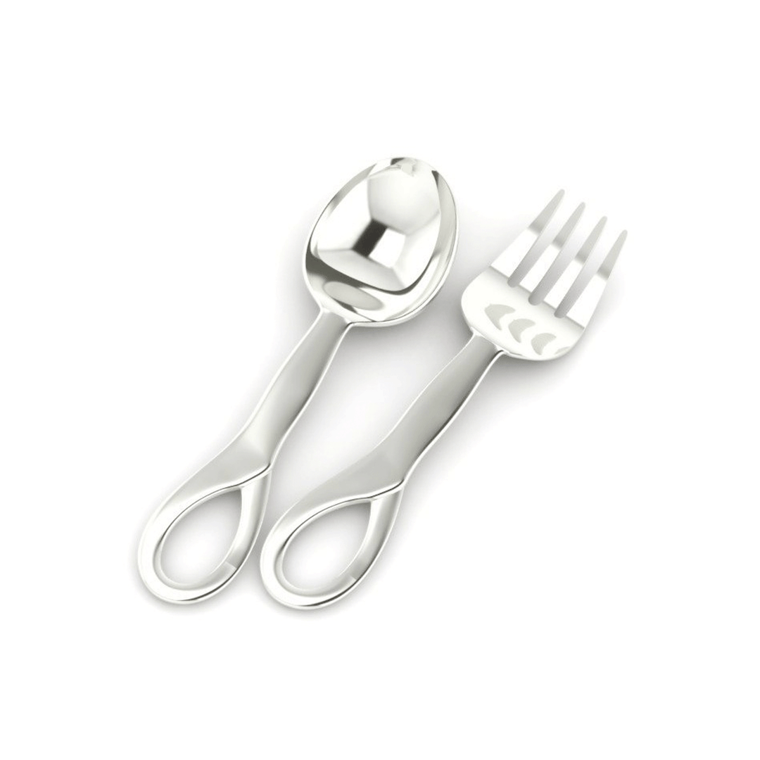 Sterling Silver Fork and Spoon 2 Piece Set