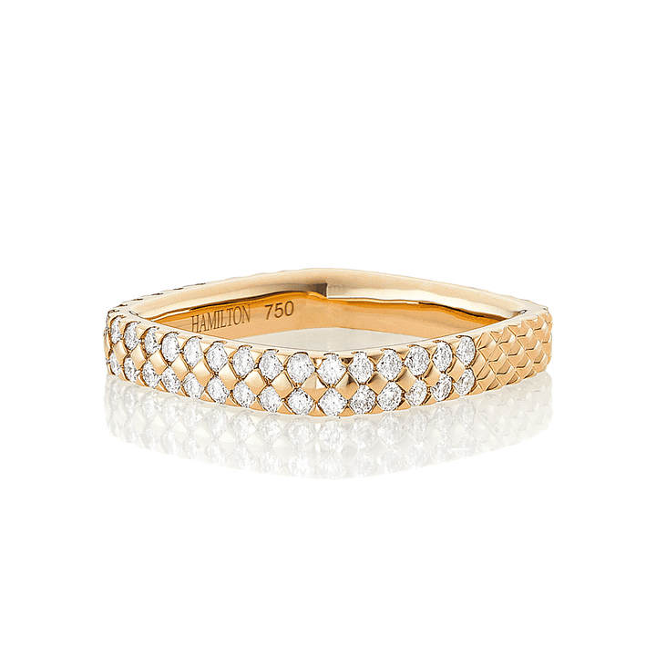 Mercer 18k Yellow Gold and Diamond Ring