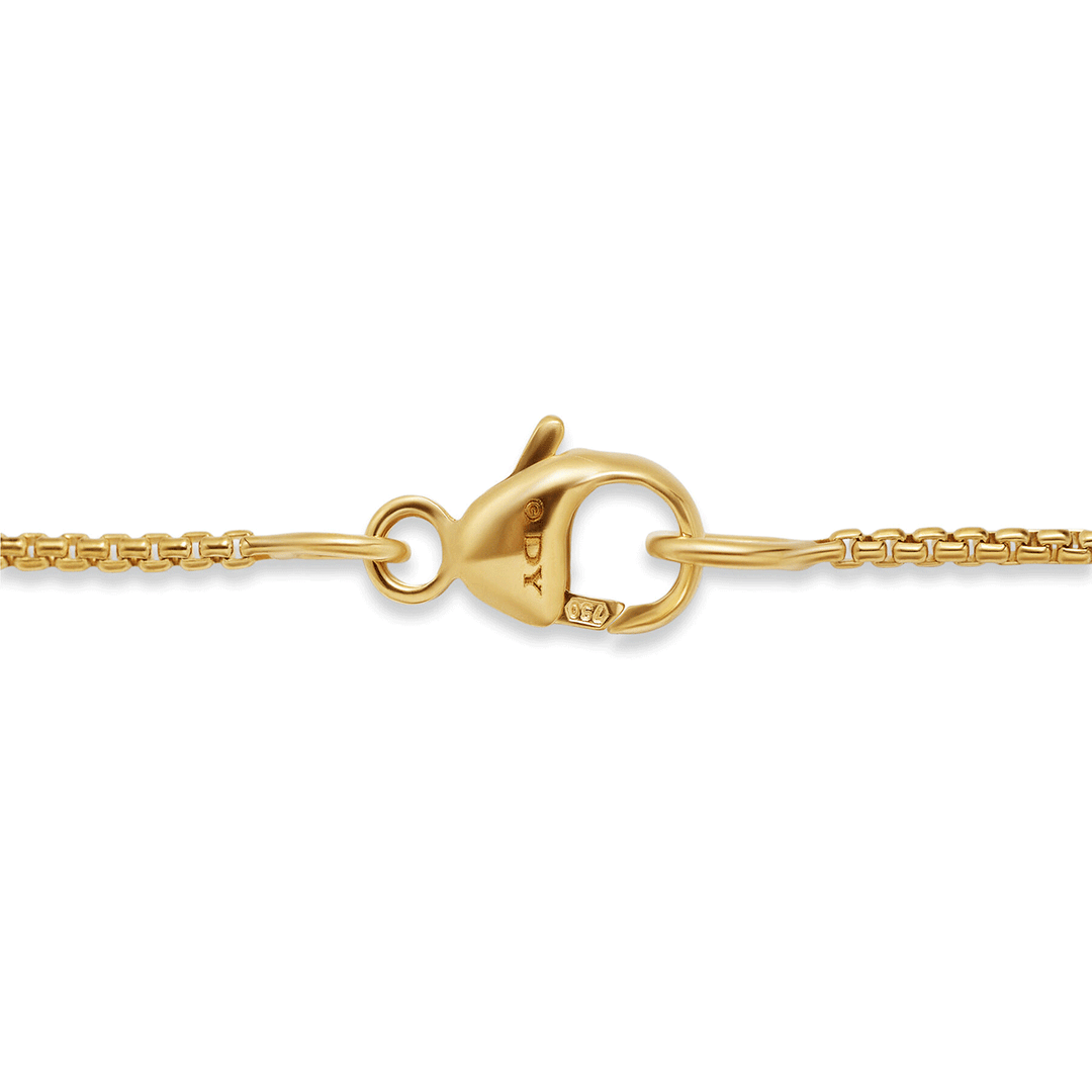 David Yurman Box Chain Necklace 18K Yellow Gold, 1.25mm 18 Inch