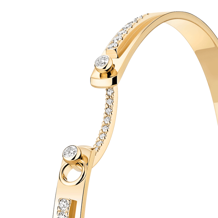 Nouvel Heritage Tuxedo Mood 18k Yellow Gold Bangle
