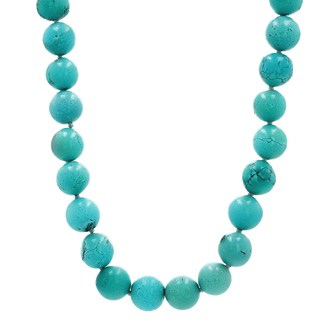 14k Yellow Gold and Turquoise Necklace