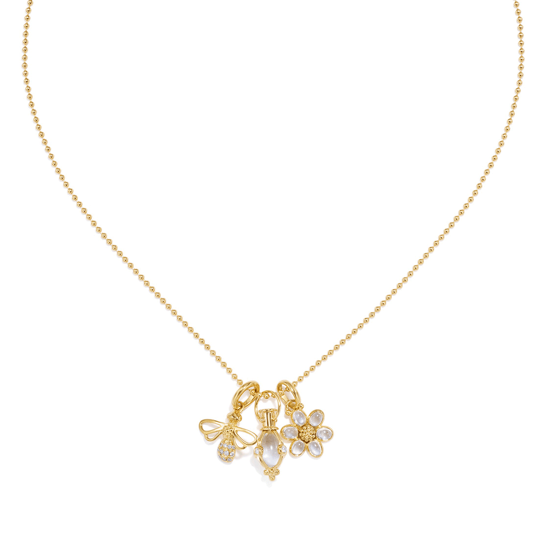Temple St. Clair 18k Yellow Gold Primavera Charm Necklace