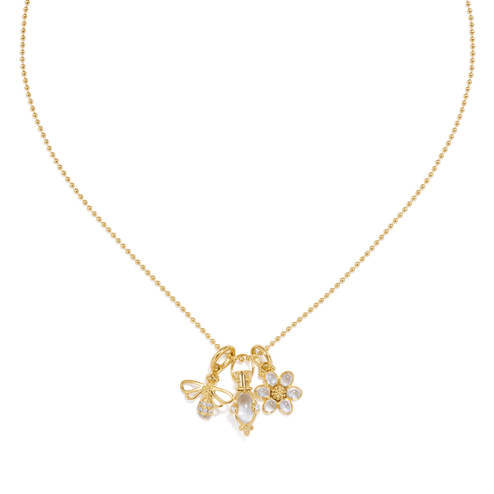 Temple St. Clair 18k Yellow Gold Primavera Charm Necklace