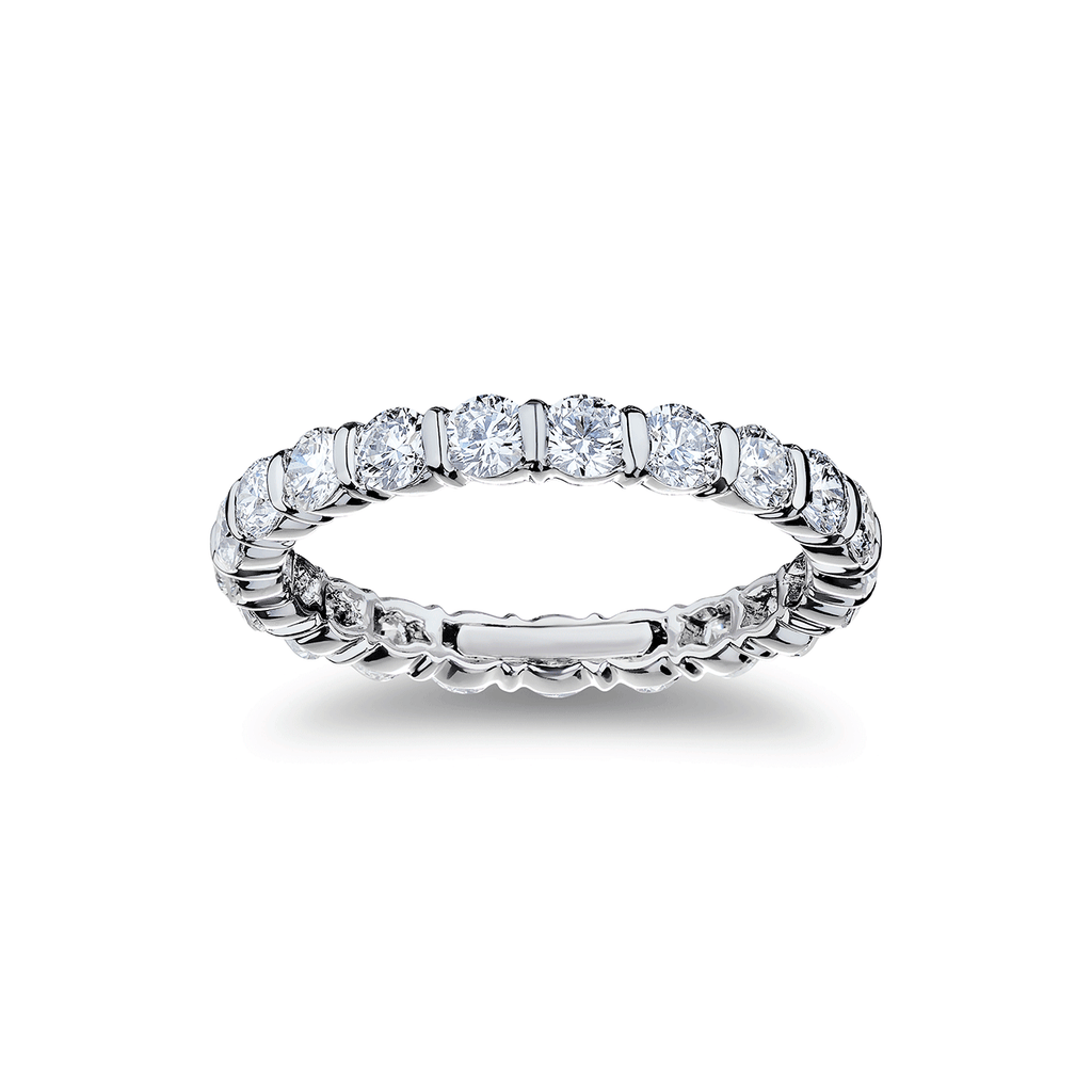 Platinum and 1.87 Total Weight Diamond Eternity Band