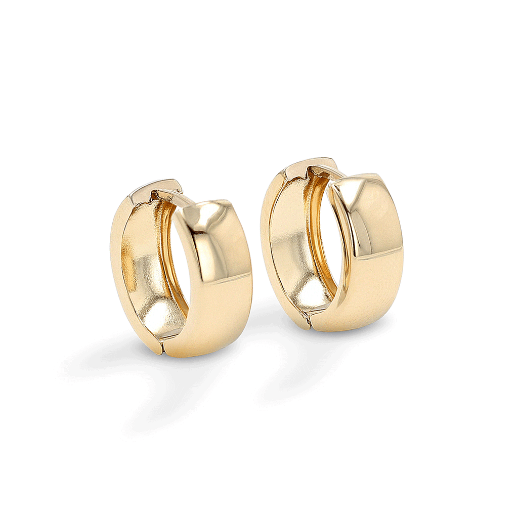 Hamilton Collections 14k Yellow Gold 15mm Huggie Earrings
