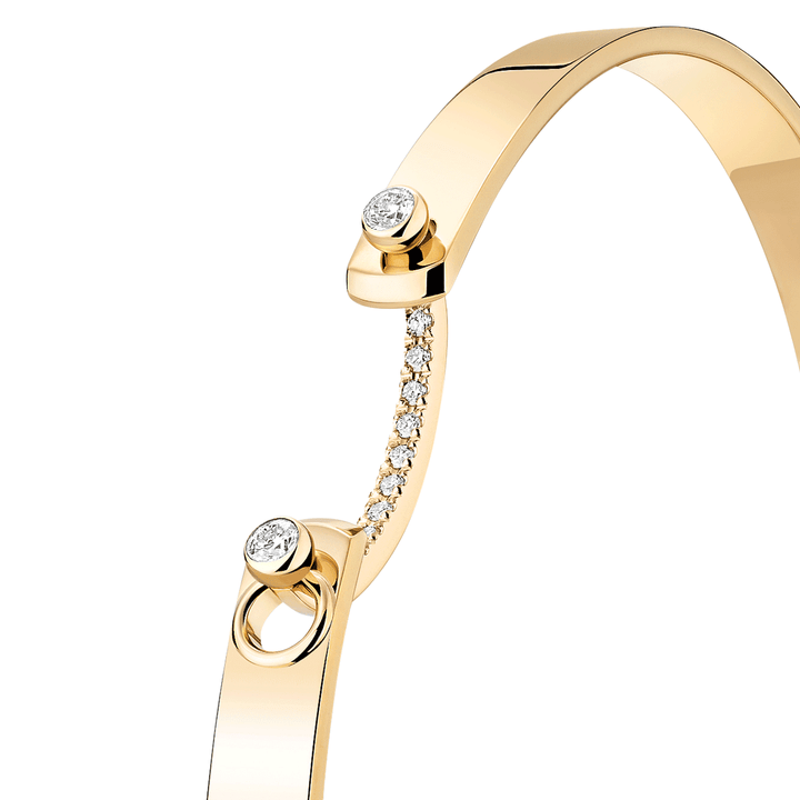Nouvel Heritage Business Meeting Mood 18k Yellow Gold Bangle