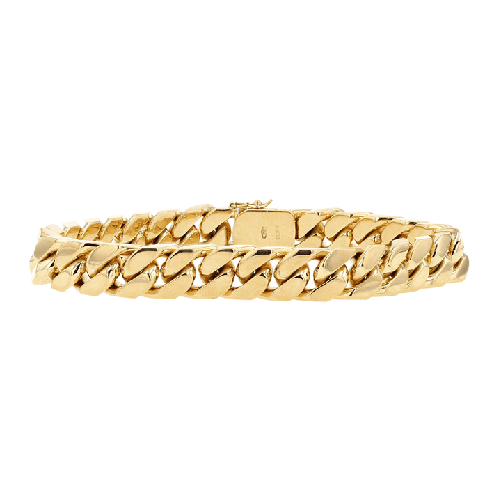 Men's 18k Yellow Gold Curb Link Bracelet