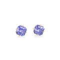 Hamilton Caroline Collection 18k Yellow Gold and Tanzanite Stud Earrings