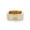 Mercer 18k Yellow Gold and Diamond .54 Total Weight Ring