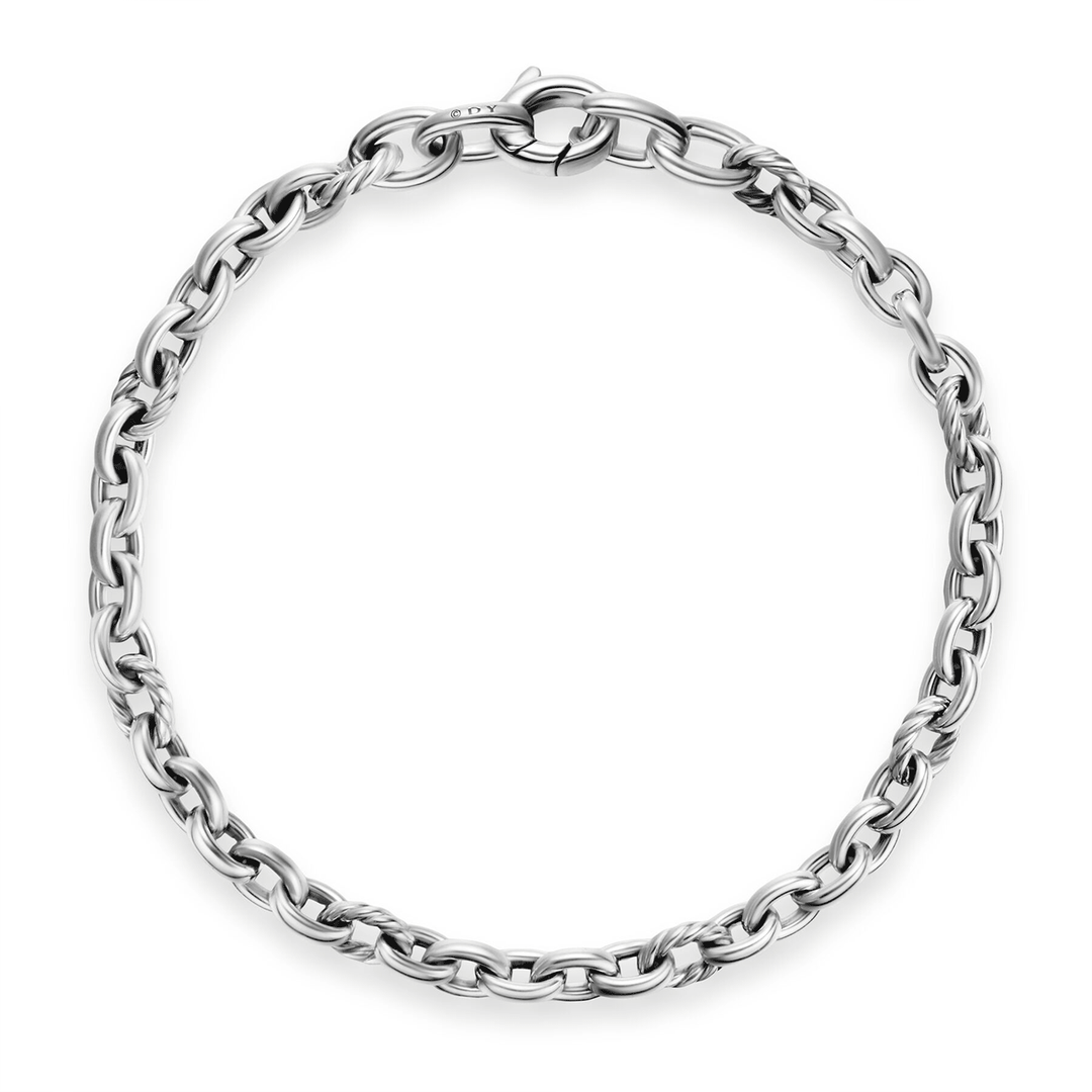 David Yurman DY Mercer® Petite Chain Bracelet Sterling Silver, Medium