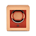 Wolf Designs Cub Single Watch Winder with Cover Peach/Orange
