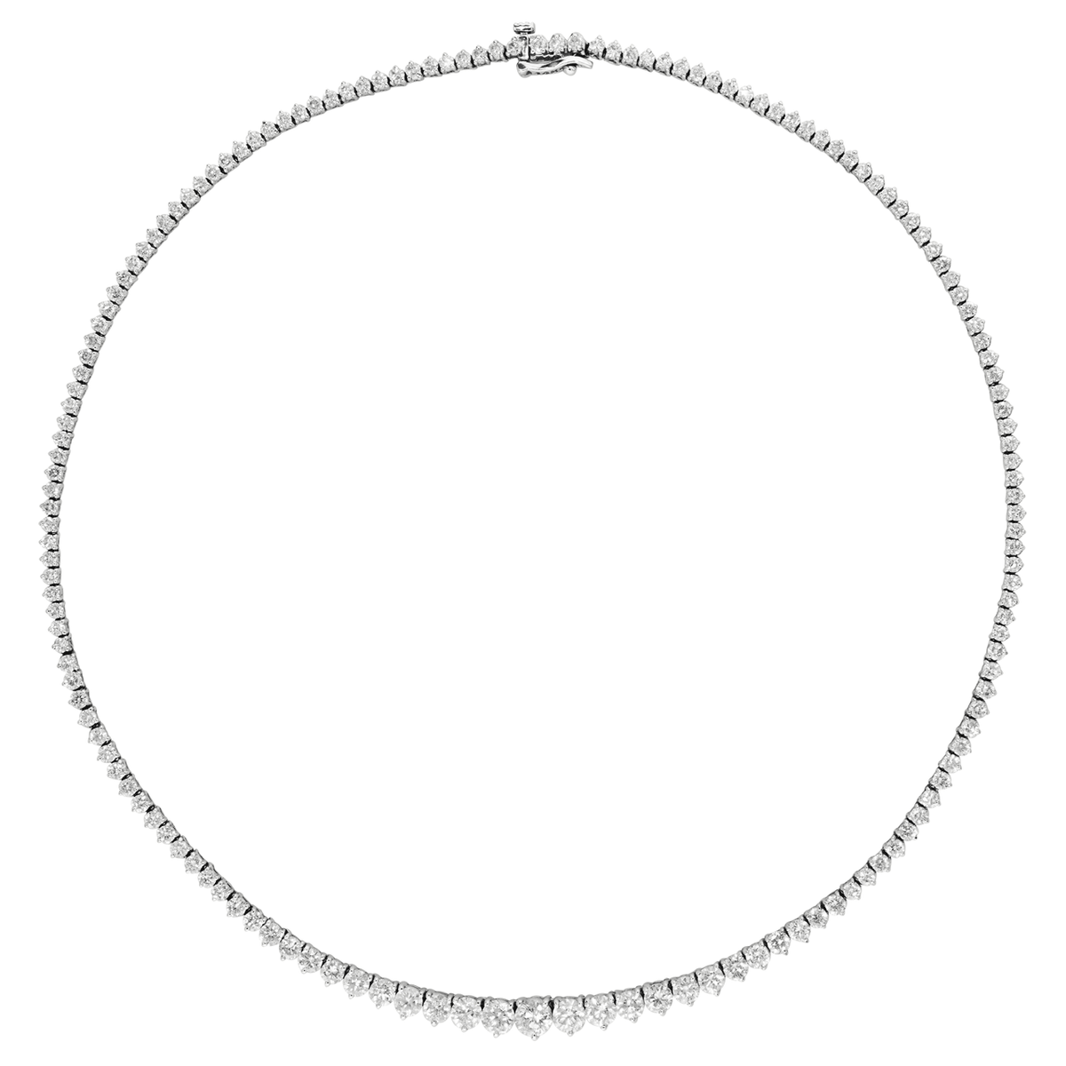 Diamond tennis necklace