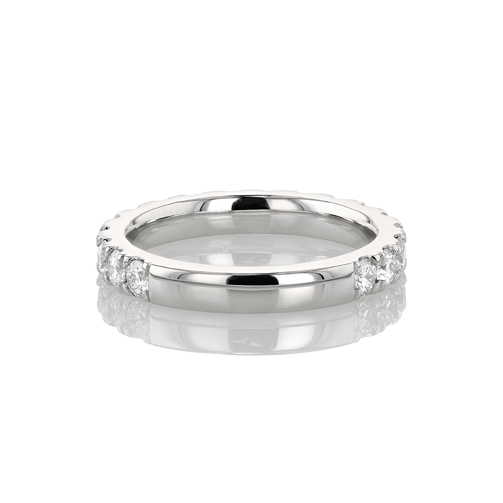 Hamilton Lisette Collection Platinum and 1.25 Total Weight Diamond Half Way Band