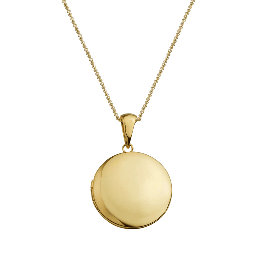 Hamilton Collection Classic 14k Gold 19mm Round Locket