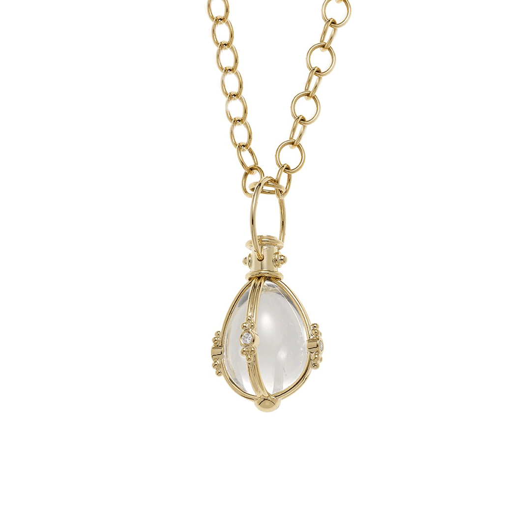 Temple St. Clair 18k Yellow Gold Classic Diamond Medium Amulet