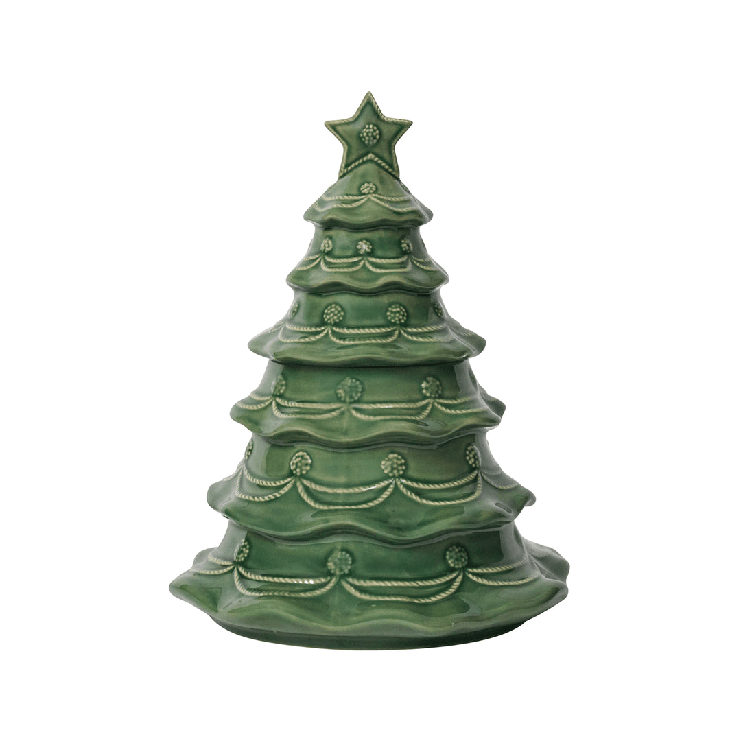 Juliska  Berry & Thread Christmas Tree Cookie Jar - Basil