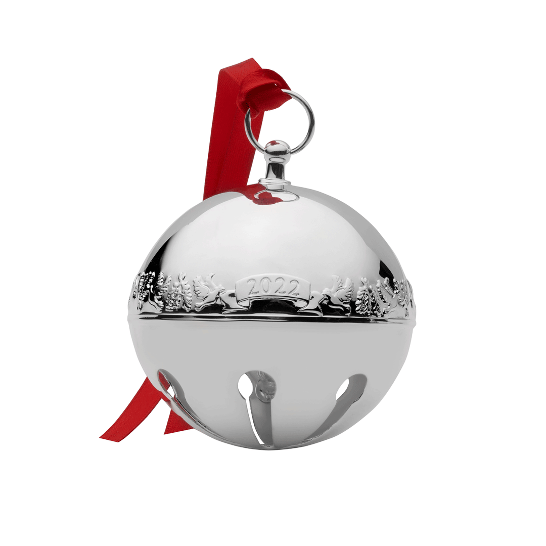 2022 Annual Silver Plate Sleigh Bell Ornament - 52nd Edition