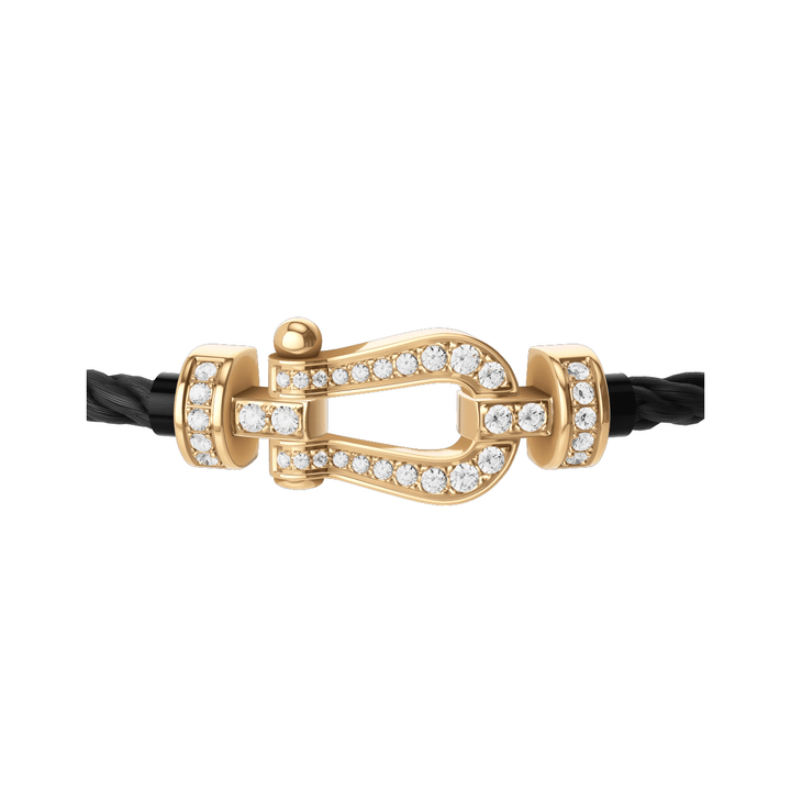 FRED Force 10 Black Cord with 18k MD Diamond Buckle , Exclusively at Hamilton Jewelers