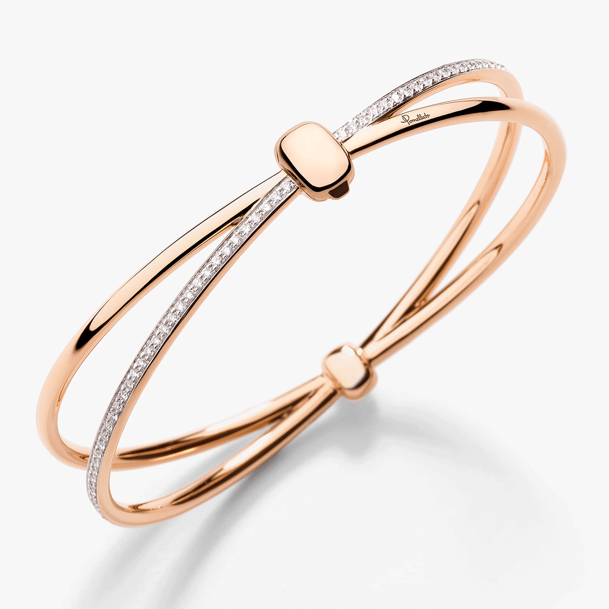 Pomellato Together 18k Rose Gold Diamond Bangle