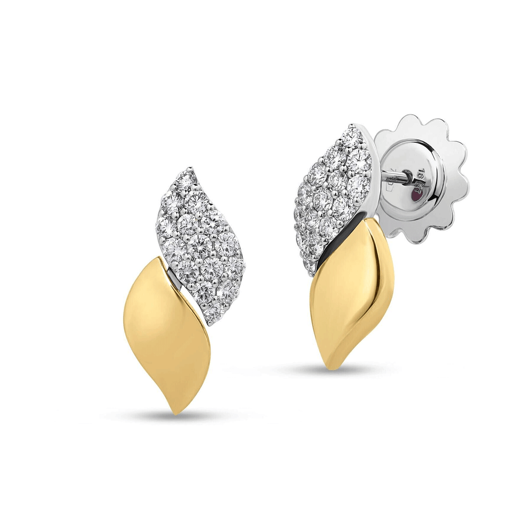 Roberto Coin San Marco 18k Yellow Gold and Diamond Earrings
