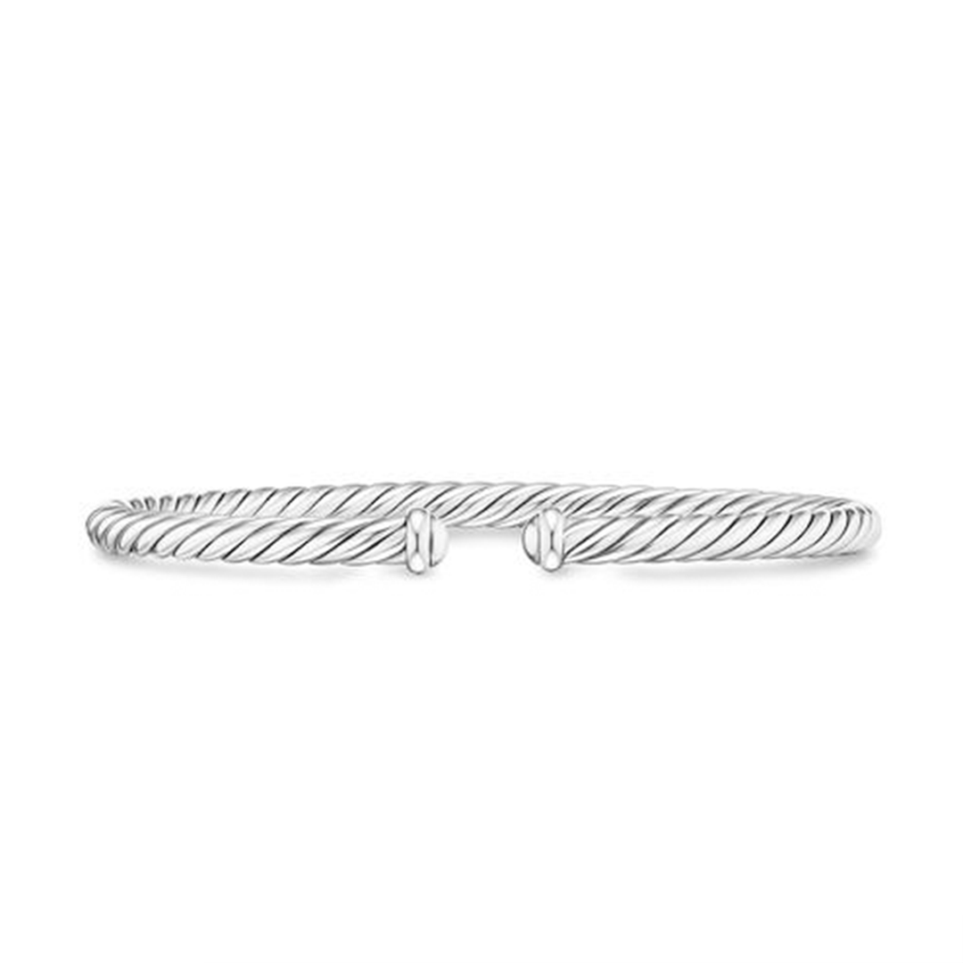 David Yurman Cable Flex® Bracelet Sterling Silver, 4mm Medium