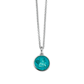 Guardian Angel Aqua Enamel Pendant