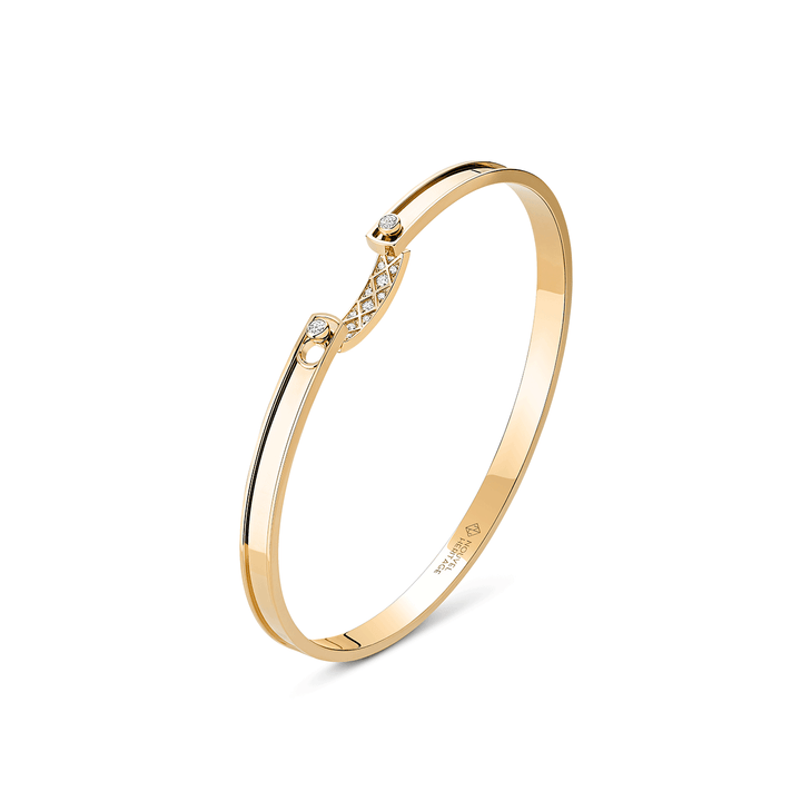 Nouvel Heritage Pasian Stroll 18k Yellow Gold Diamond Band