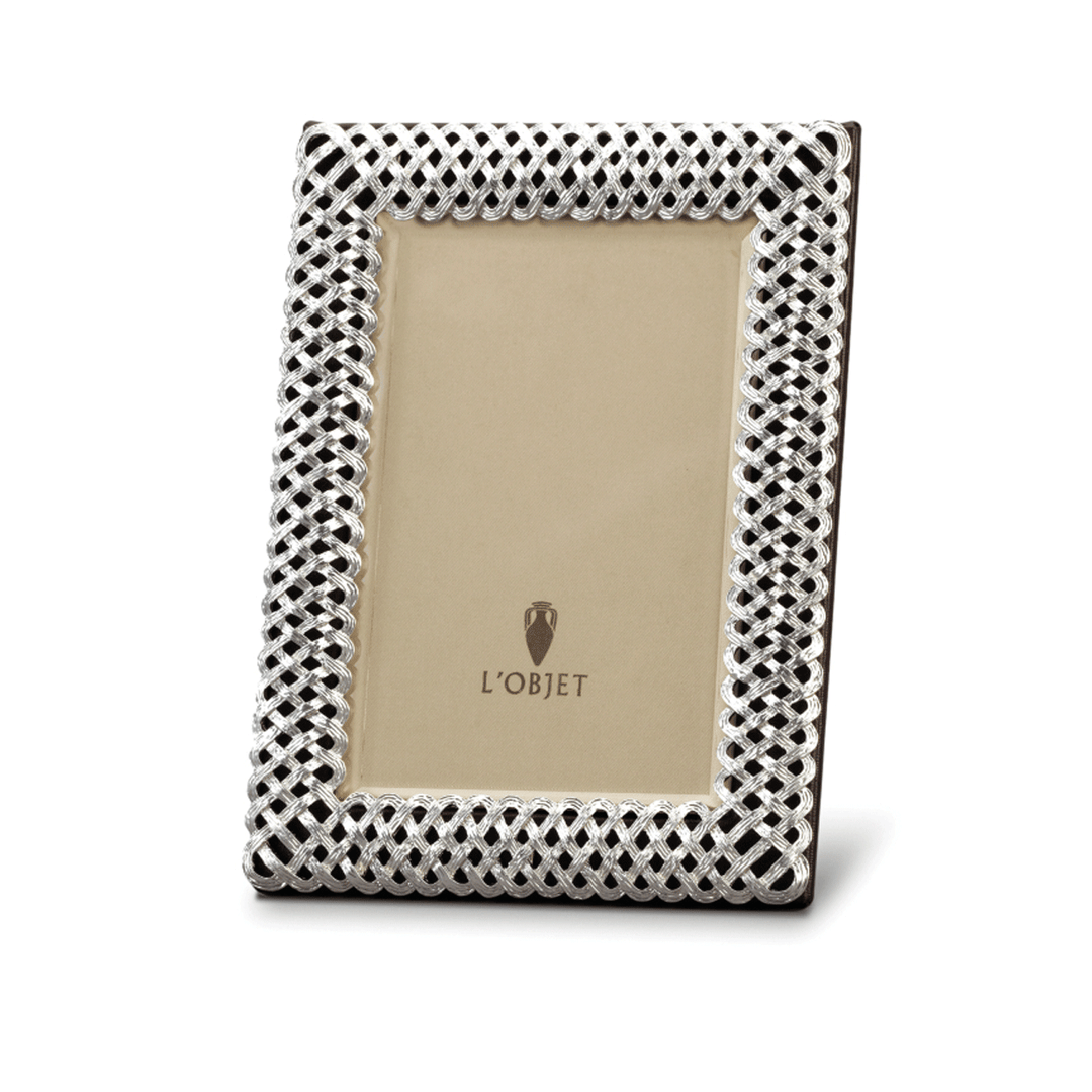 L'Objet Braid Platinum 5x7 Frame