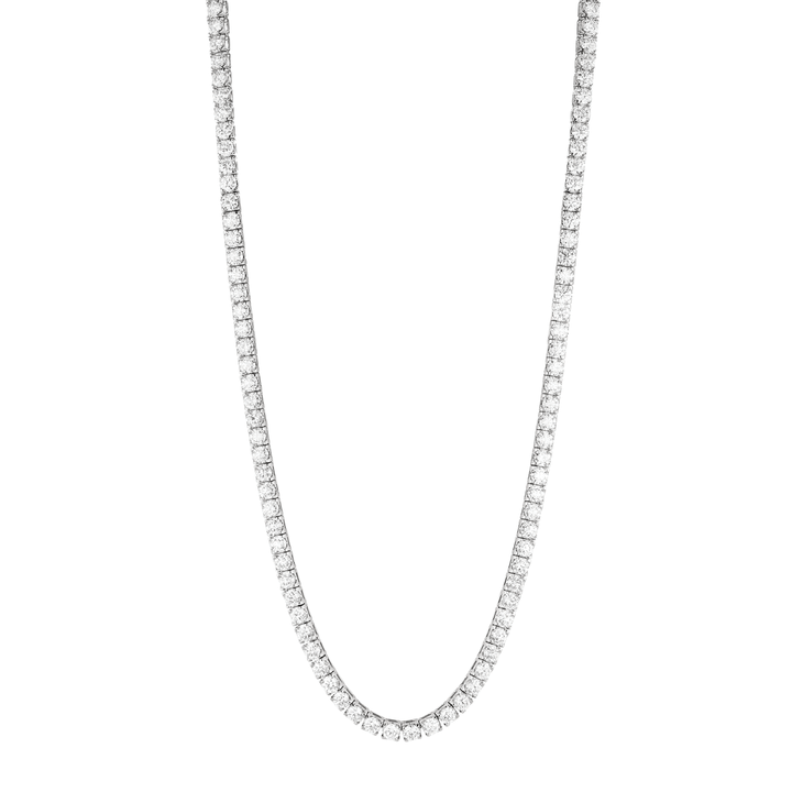 18k Gold and 32.50 Total Weight Diamond Line Necklace