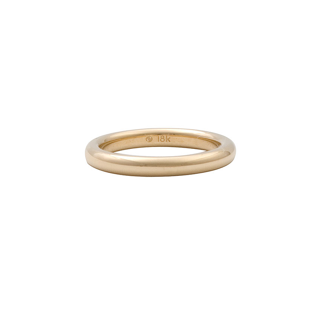 18k Yellow Gold 2.5mm Comfort Fit Wedding Band