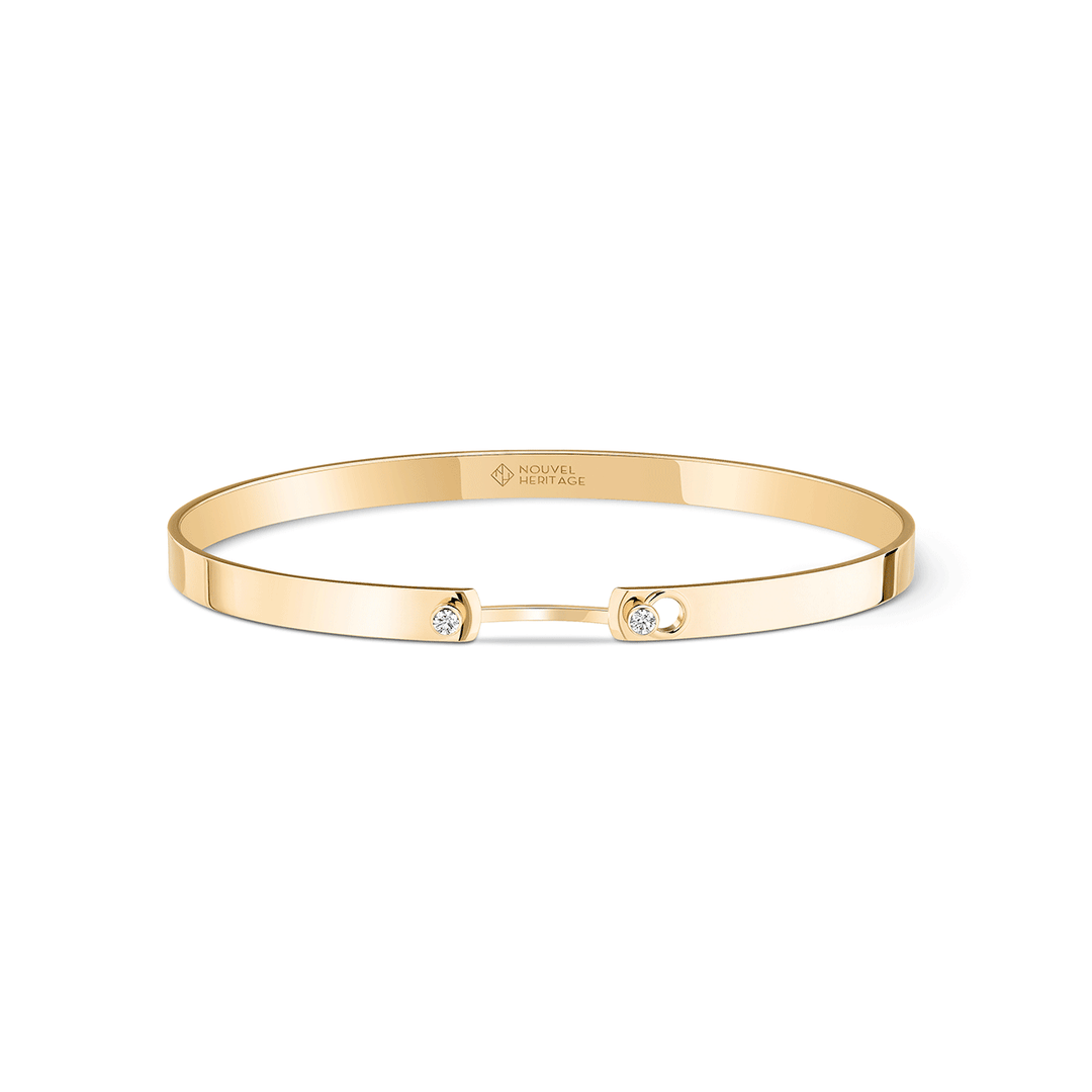 Nouvel Heritage Monday Morning Mood 18k Yellow Gold Bangle