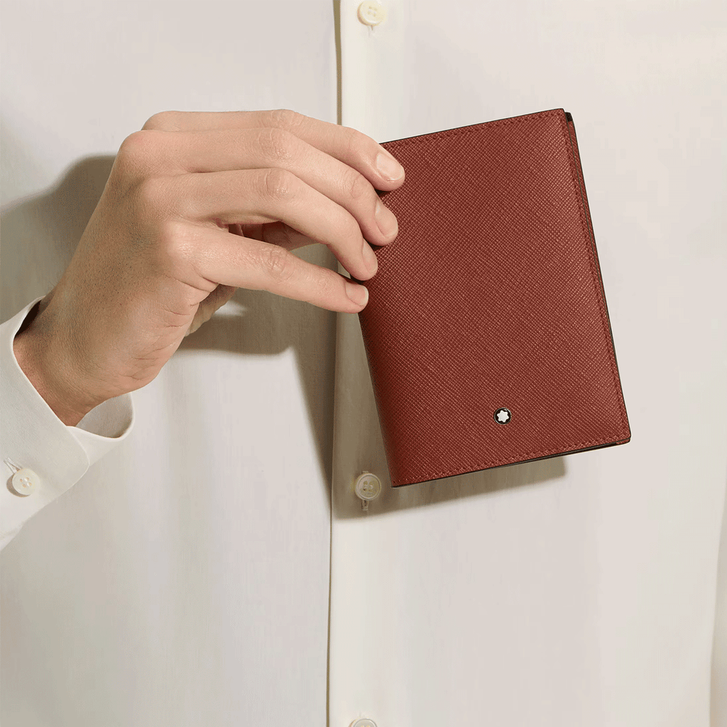 Montblanc Passport Holder in Sartorial Leather Red